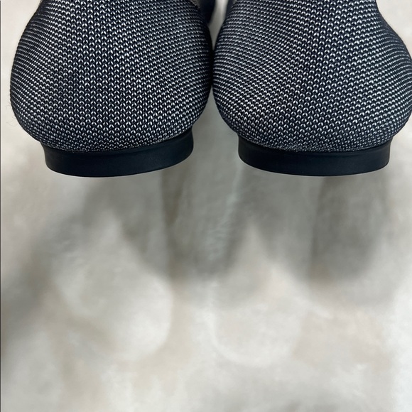 Rothy’s The Flat Round Toe Flats Gray Blue Trim Women’s Size 10 Knit Shoes - Picture 10 of 10